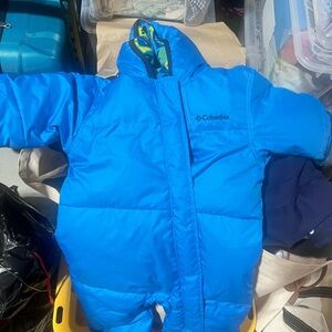 Columbia Vibrant Blue and Yellow Infant Snowsuit